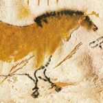 Pittura rupestre proveniente dalle Grotte di Lascaux, Francia, risalente al Paleolitico Superiore