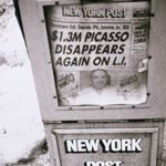 Andy Warhol. Newspaper Machine (New York Post), 1984. Gelatin silver print - 25.24 x 20.16 cm (9 15/16 x 7 15/16 in.). The Andy Warhol Museum, Pittsburgh; Contribution The Andy Warhol Foundation for the Visual Arts, Inc.<br>  2011 The Andy Warhol Foundation for the Visual Arts, Inc. / Artists Rights Society (ARS), New York